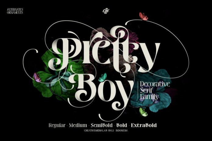 Pretty Boy Serif Font