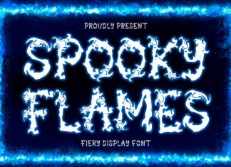 Spooky Flames Display Font