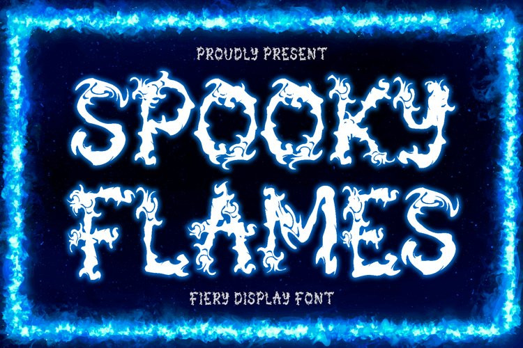 Spooky Flames Display Font