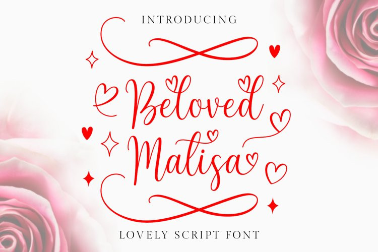 Beloved Matisa Calligraphy Font