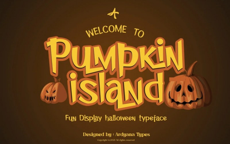 Pumpkin Island Display Font