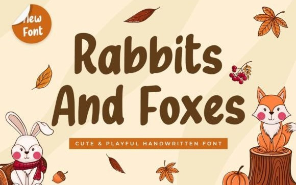 Rabbits And Foxes Display Font