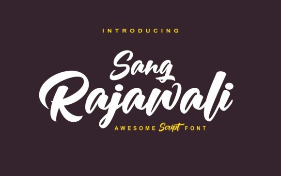 Rajawali Script Font