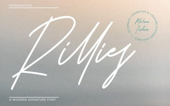 Rillies Handwritten Font