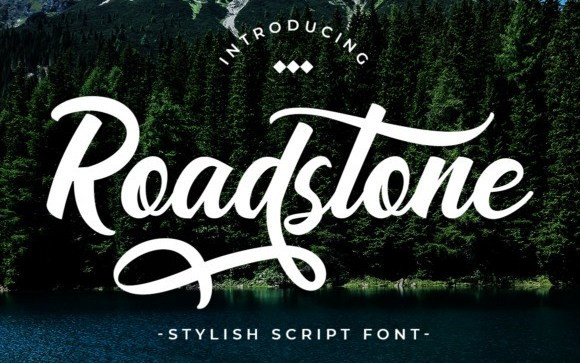 Road Stone Script Font