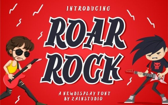 Roar Rock Display Font