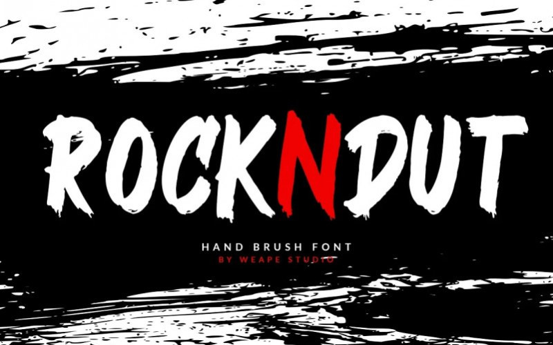 Rockndut Brush Font