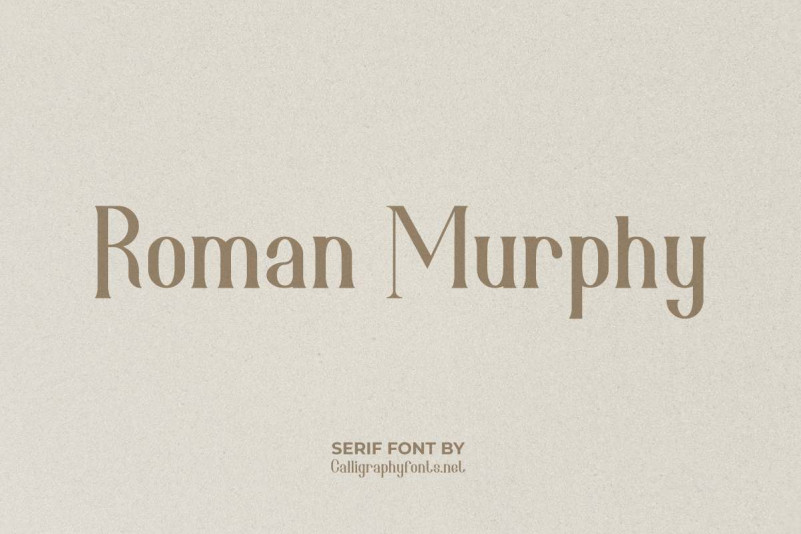 Roman Murphy Serif Font