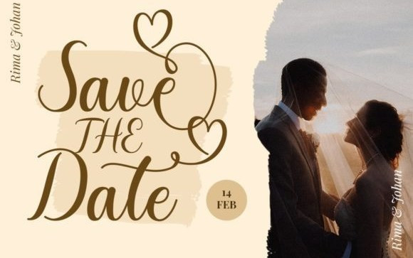 Romantic Dates Calligraphy Font