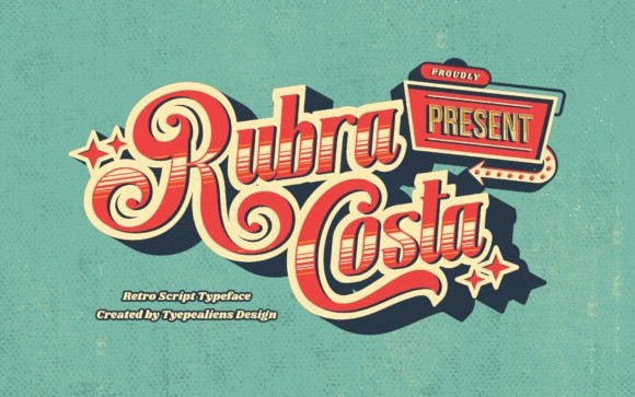 Rubra Costa Script Font