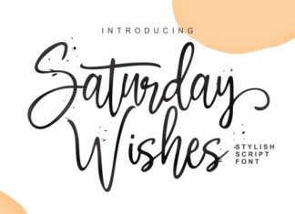 Saturday Wishes Handwritten Font