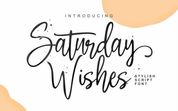 Saturday Wishes Handwritten Font