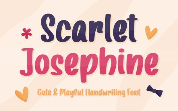 Scarlet Josephine Display Font