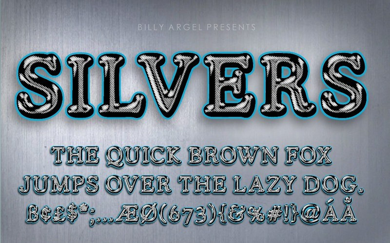 Silvers Display Font