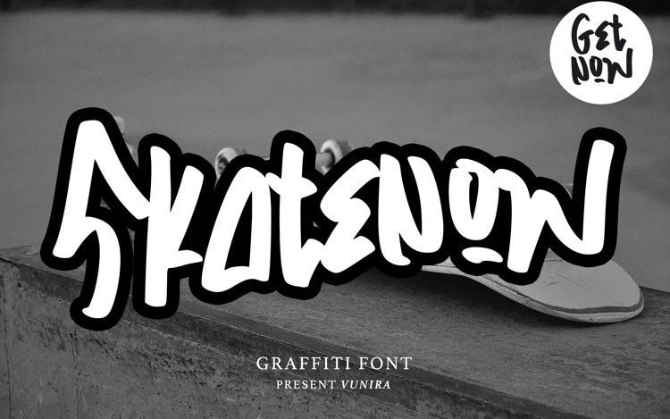 Skatenow Script Font