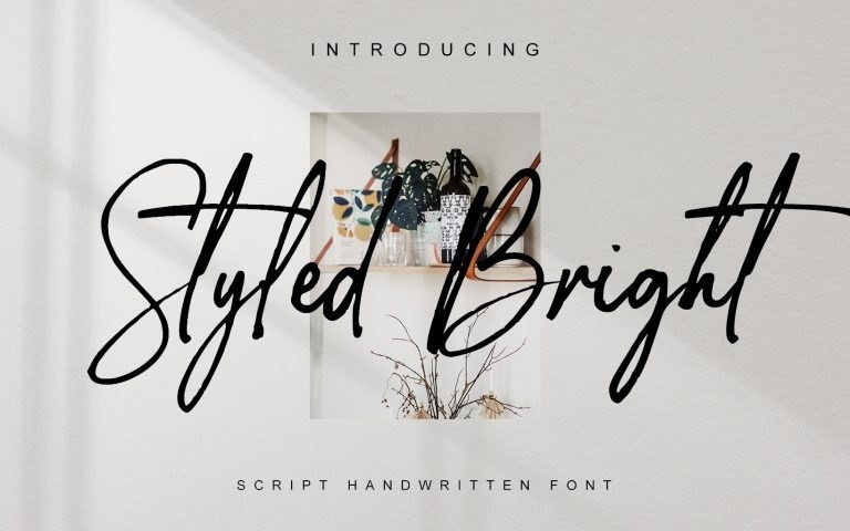 Styled Bright Script Font