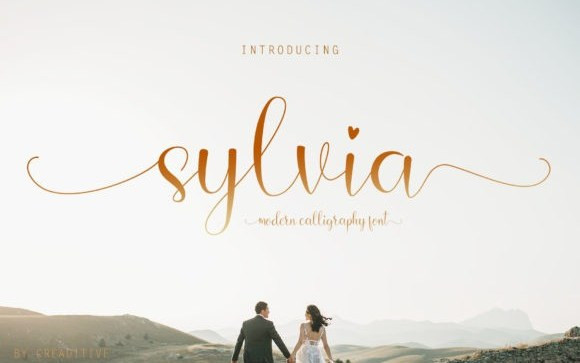 Sylvia Calligraphy Font