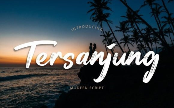 Tersanjung Brush Font