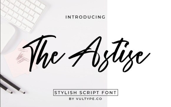 The Astise Script Font