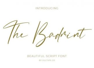 The Badmint Script Font