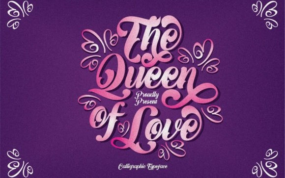 The Queen Of Love Script Font