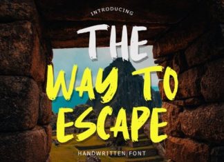 The Way To Escape Brush Font