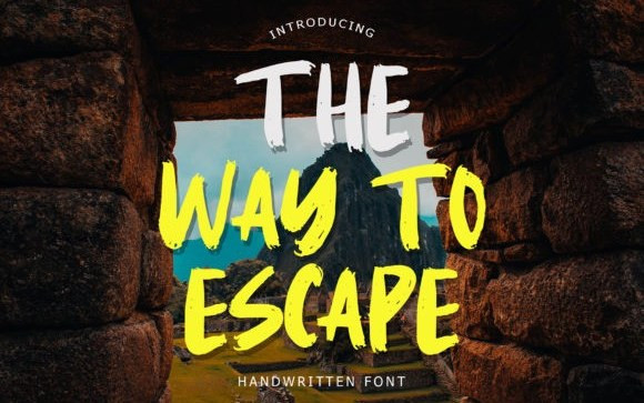 The Way To Escape Brush Font