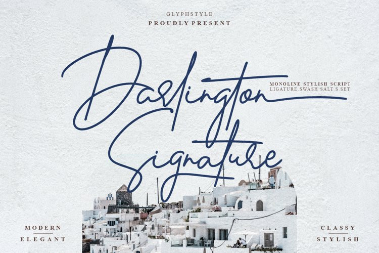 Darlington Signature Script Font