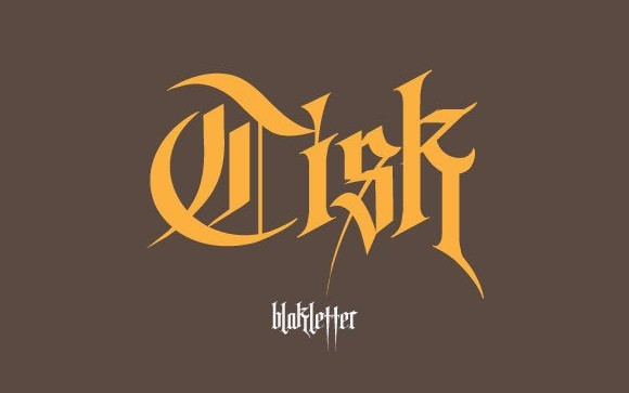 Tisk Blackletter Font