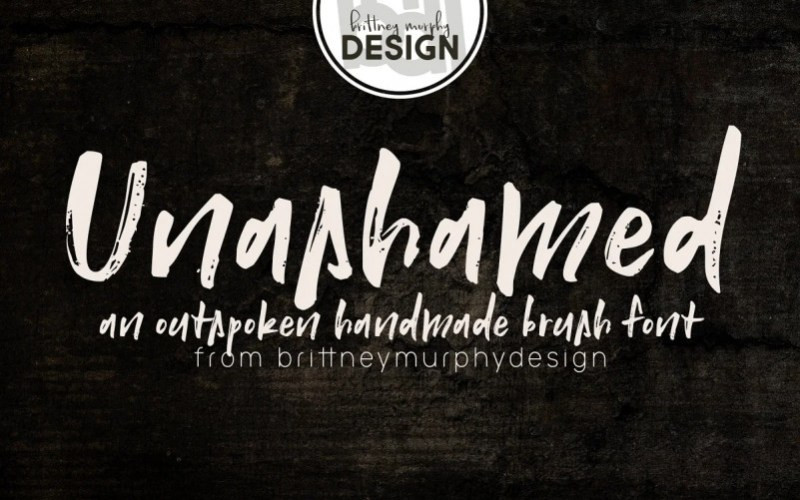 Unashamed Brush Font