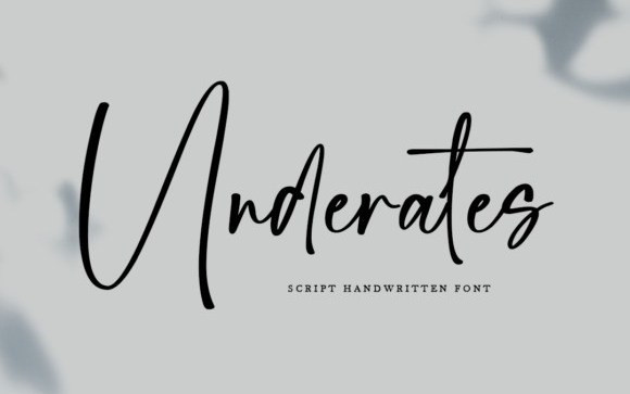 Underates Handwritten Font