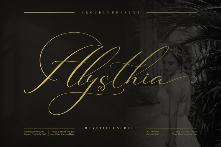 Alysthia Calligraphy Font