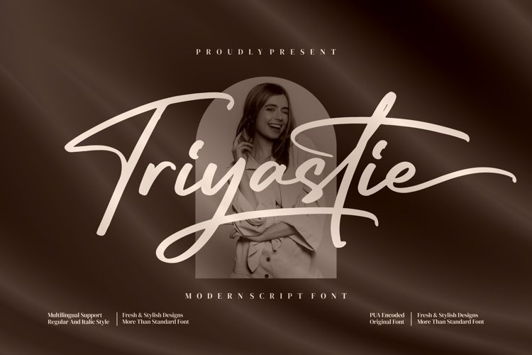 Triyastie Script Font