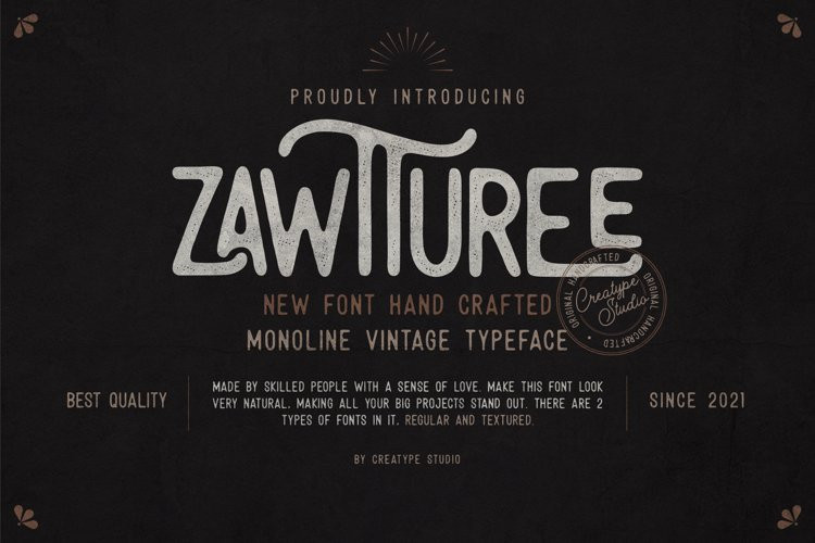 Zawtturee Display Font