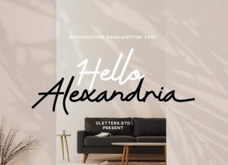 Hello Alexandria Script Font