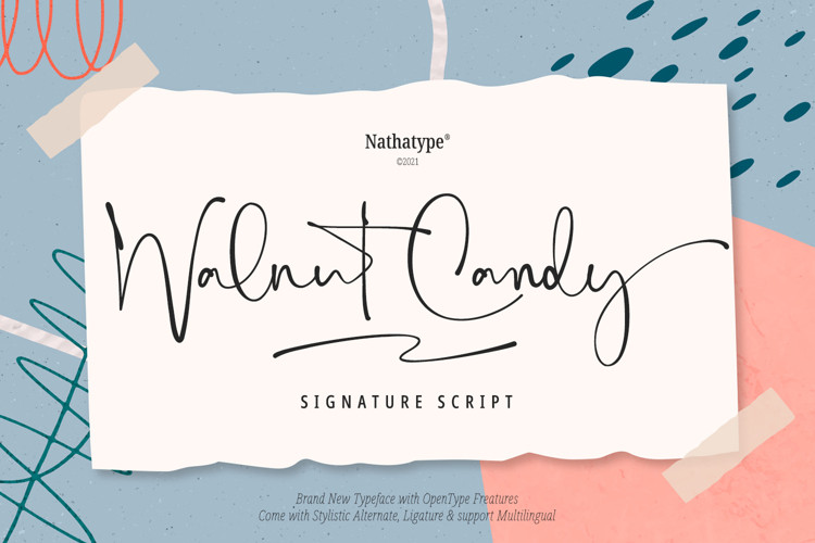 Walnut Candy Script Font