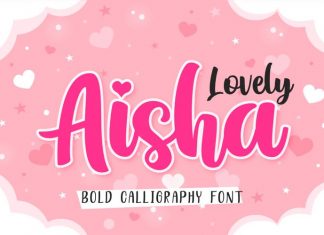 Lovely Aisha Script Font