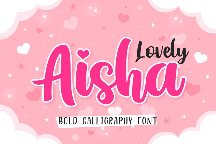 Lovely Aisha Script Font