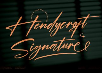 Hendycroft Signature Font