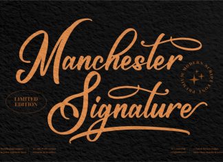 Maschester Signature Font