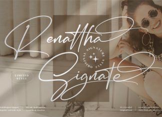 Renattha Signate Script Font