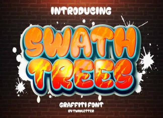 Swath Trees Display Font