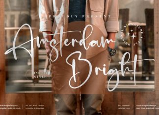 Amsterdam Bright Script Font