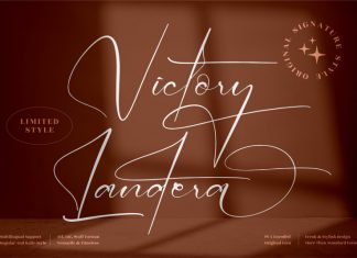 Victory Landera Handwritten Font