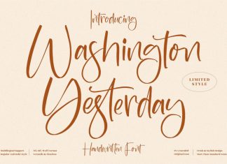 Washington Yesterday Script Font