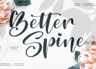 Better Spine Script Font