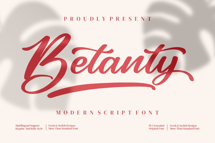 Betanty Script Font