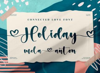 Holiday Script Typeface