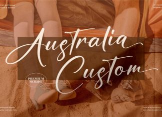 Australia Custom Script Font