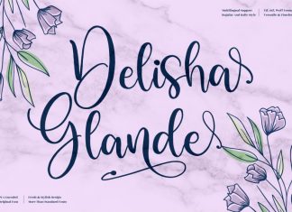 Delisha Glande Script Font